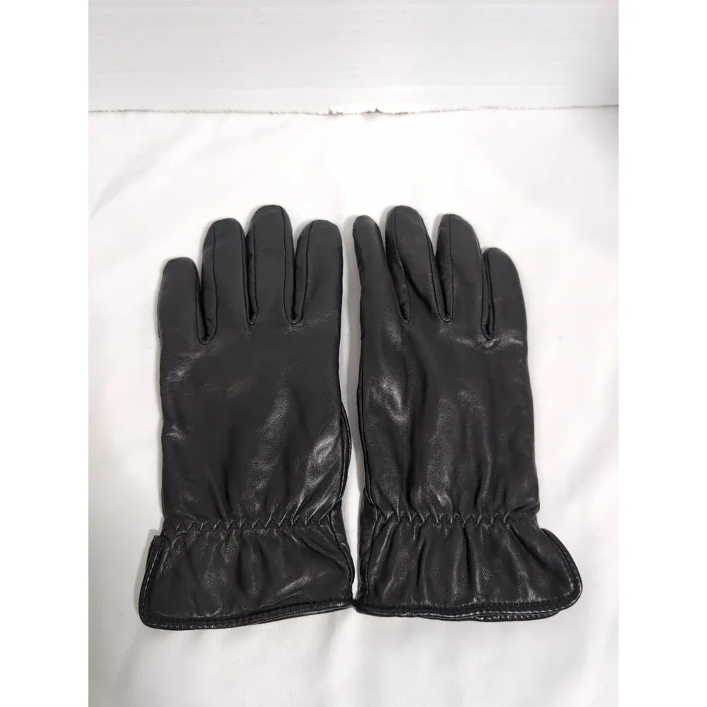 GRANDOE BLACK LEATHER DRIVING GLOVES WOMEN'S SIZE XL CLASSIC NEW